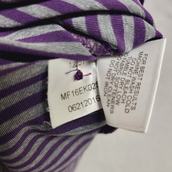 Peter Millar Summer Comfort Polo Shirt Mens XL Purple Gray Striped Golf  Logo - Picture 10 of 10